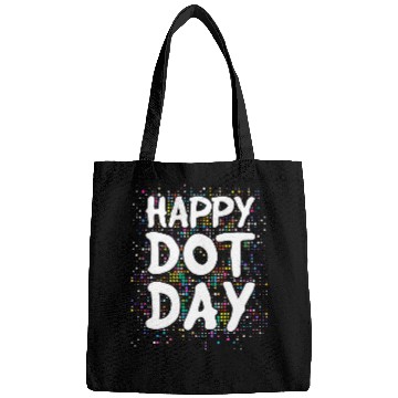 Discover Happy Dot Day Polka Dot Background Teacher and Student 2 Bags
