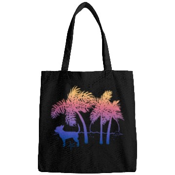 Discover Chihuahua Pet Ombre Beach Sunrise Bags