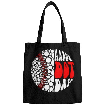 Discover Sport Baseball Retro Groovy Baseball Ball With Polka Dots Happy Dot Day Boy Bags