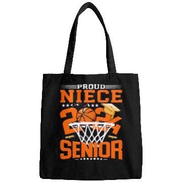 Discover Sport Basketball Niece Of A 2024 Senior Basketball Graduate Grad 2024 Bags