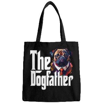 Discover Pug Pet Dad Dogfather Dogs Daddy Father Bags