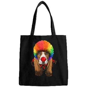 Discover Basset Hound Pet Clown Basset Hound Dog Carnival Circus Staff Pet Dog Lover Bags