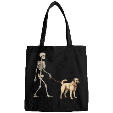 Discover Anatolian Shepherd Pet Funny Anatolian Shepherd Skeletons Dog Walking Halloween Bags
