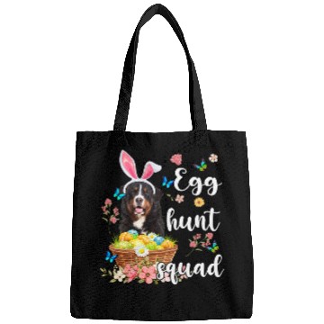 Discover Bernese Mountain Pet Happy Easter Day Colorful Egg Hunt Squad Bags