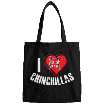 Discover Chinchilla Mammal I Love Chinchilla Wool Mouse Bags