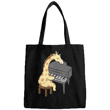 Discover Funny Piano Giraffe Gift Playing Piano 234 Bags