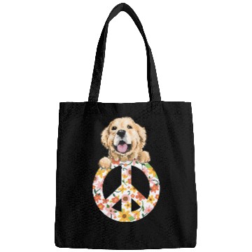 Discover Golden Retriever Pet Lover Peace On Earth Golden Retriever Peace And Kindness Labrador 272 Retrievers Bags