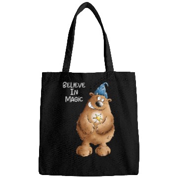 Discover Magician Bear For Wizard Lovers Bags