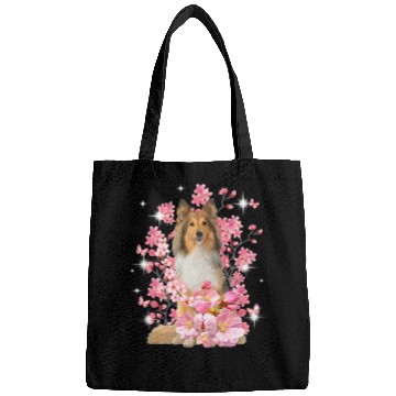 Discover Shetland Pet Cherry Blossom Flowers Bags