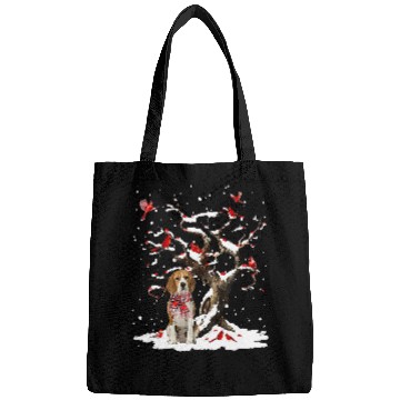 Discover Beagle Pet Scarf Cardinal Snow Christmas Bags