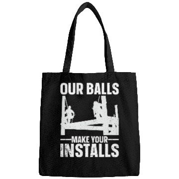 Discover Funny Ironworker Steelworker Construction worker Bags