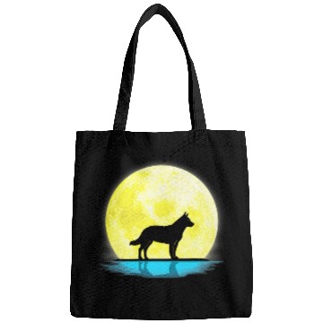 Discover Australian Cattle Pet Dog Lovers Full Moon Light Bags
