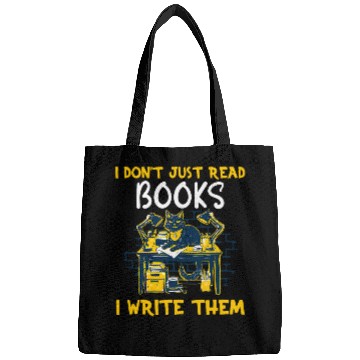 Discover Book Author Reading Book And Writing Book Plot Writer Bags