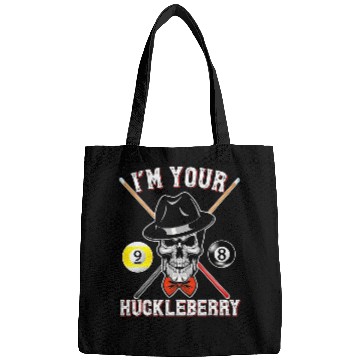 Discover Sport Billiard Gift Tee Billiards Pool IM Your Huckleberry Funny Bags