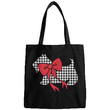 Discover Scottish Terrier Pet Christmas Houndstooth Bags