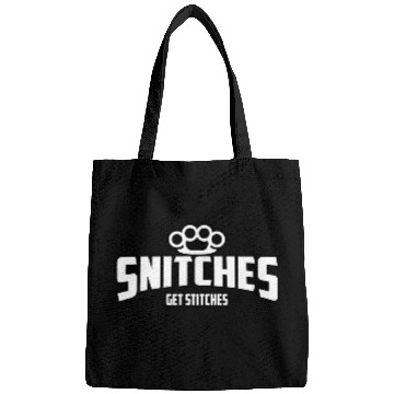 Discover Boxer Pet Snitches Get Stitches Funny Meme Fighting Boxer Gag Gift Bags