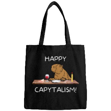 Discover capybaras Mammal Happy Capitalism Funny capybaras Big Rodent Bags