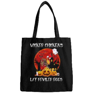 Discover Farmer Wicked Chickens Lay Deviled Eggs Halloween Pumpkin Bags