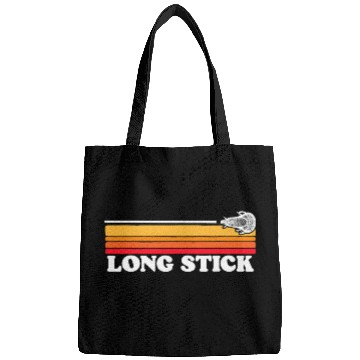 Discover Sport Lacrosse Gift Long Stick Funny Lacrosse Vintage 80s Sunset 2 Bags