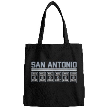 Discover Sport Basketball Banners San Antonio Bags