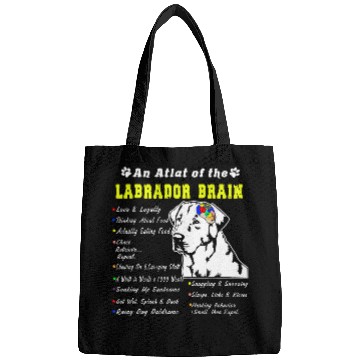 Discover Labrador Pet Brain Black Yellow Chocolate Lab Bags