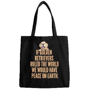 Discover Golden Retriever Pet Lover Peace On Earth Golden Retriever Labrador Retrievers Bags