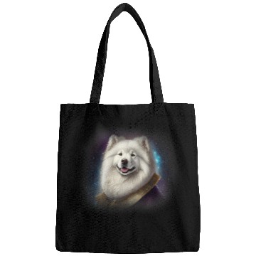 Discover Samoyed in space Bags