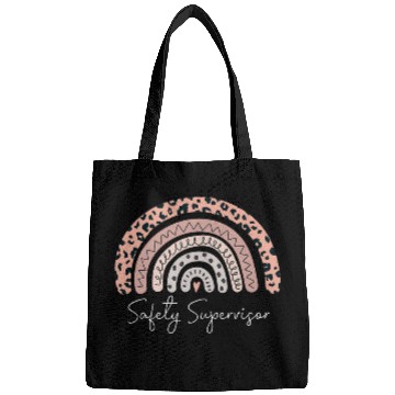 Discover Safety Supervisor Leopard Rainbow Appreciation Bags