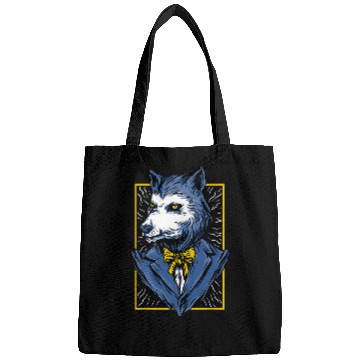 Discover Coyote Mammal Elegant wolfs character Bags