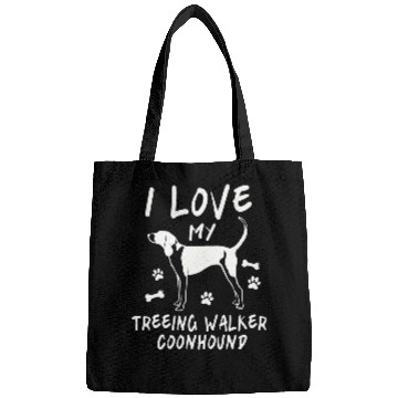Discover Coonhound Pet Treeing Walker Coonhound I Love My Dog Cool Bags