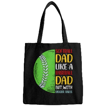 Discover Sport Baseball Fathers Day Softball Dad Like Baseball But With Bigger Balls 8 Bags