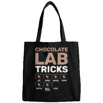 Discover Labrador Pet Chocolate Lab Tricks Black Bags