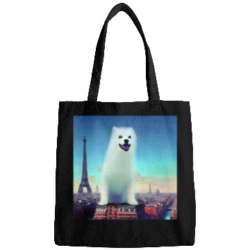 Discover Pomeranian Pet Eiffel Tower France Paris Men Women Bags