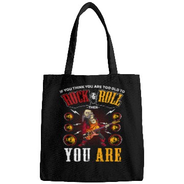 Discover Funny Guitar Rock Roll Guitar Guitarist Bags