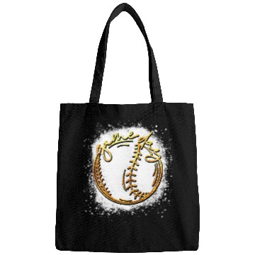 Discover Sport Baseball Game Day Baseball Life Galaxy Softball Life bleached tie dye Bags
