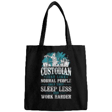 Discover School Custodian Janitor Custodian Just Like Normal People Bags