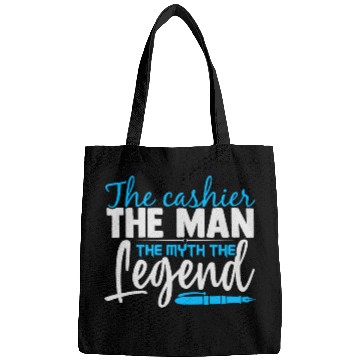 Discover Gift for Cashier Dad The Cashier The Man The Legend Bags