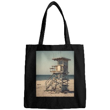 Discover Beach Lifeguard Tower Vintage Bags