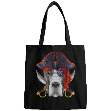 Discover Great Dane Pet Pirate Great Dane Jolly Roger Halloween Costume Crossbones Bags