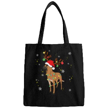 Discover Belgian Malinois Pet Reindeer Christmas Bags