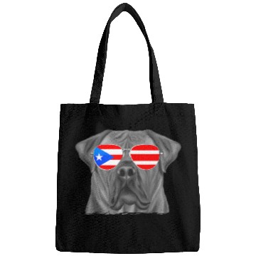 Discover Boerboel Pet Puerto Rico Flag Sunglasses Bags