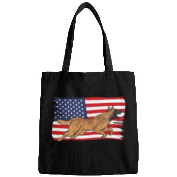 Discover Belgian Malinois Pet Patriotic Belgian Malinois American Flag Belgian Shepherd 3 Bags