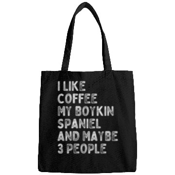 Discover Boykin Spaniel Pet Owner Coffee Funny Saying Bags