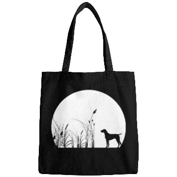 Discover German Shorthaired Pet Cool Moon GSP SIlhouette MOM DAD Bags
