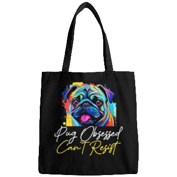 Discover Pug Pet Breed Pet 2Pug Obsessed Cant Resist Bags
