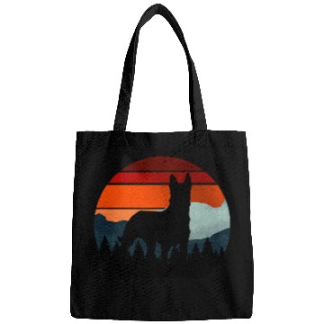 Discover Belgian Malinois Pet Vintage Wilderness Belgian Malinois Dutchie Retro Forest Bags