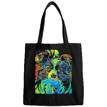 Discover Papillon Pet Face Puppy Pop Art Bags