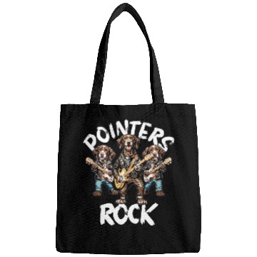 Discover German Shorthaired Pet Pointers Rock Trio Rocking Playing Guitar Bags