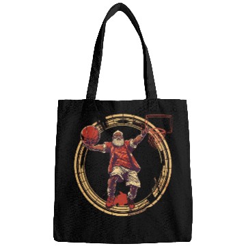 Discover Sport Basketball Happy Kwanzaa Merry Kwanzaa Santa Black Christmas Basketball 1 Bags