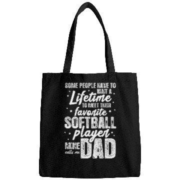 Discover Sport Softball Mens Softball Dad Favorite Softball Player Vintage Bags